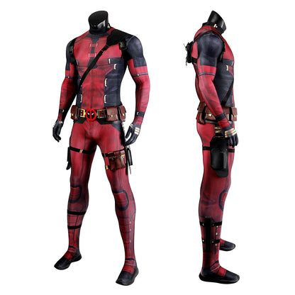 Deadpool 3 Wade Wilson Male Jumpsuit with Accessories Cosplay Costumes