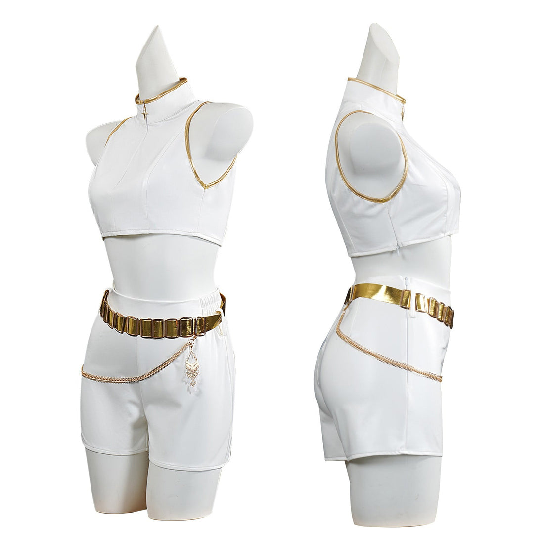 KPop Demon Hunters Rumi Zoey Mira White Leather Adult Kids Cosplay Costumes