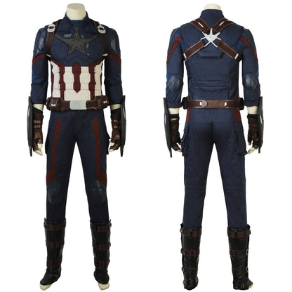 Avengers 3 Infinity War Captain America Steve Rogers Male Fullset Cosplay Costumes