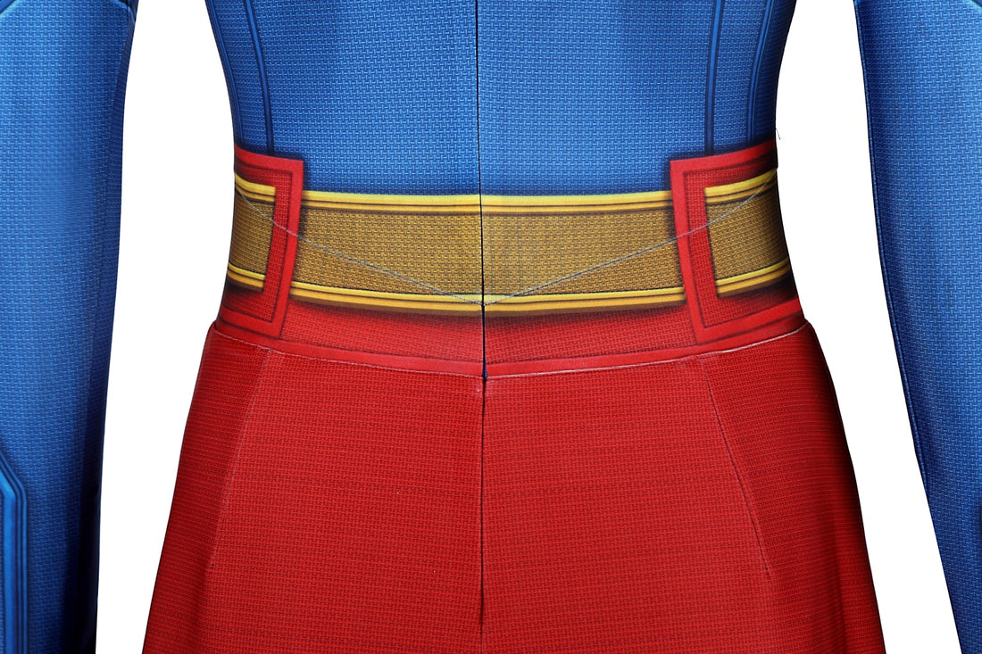 Superman 2025 Legacy Supergirl Jumpsuit with Cloak Cosplay Costumes