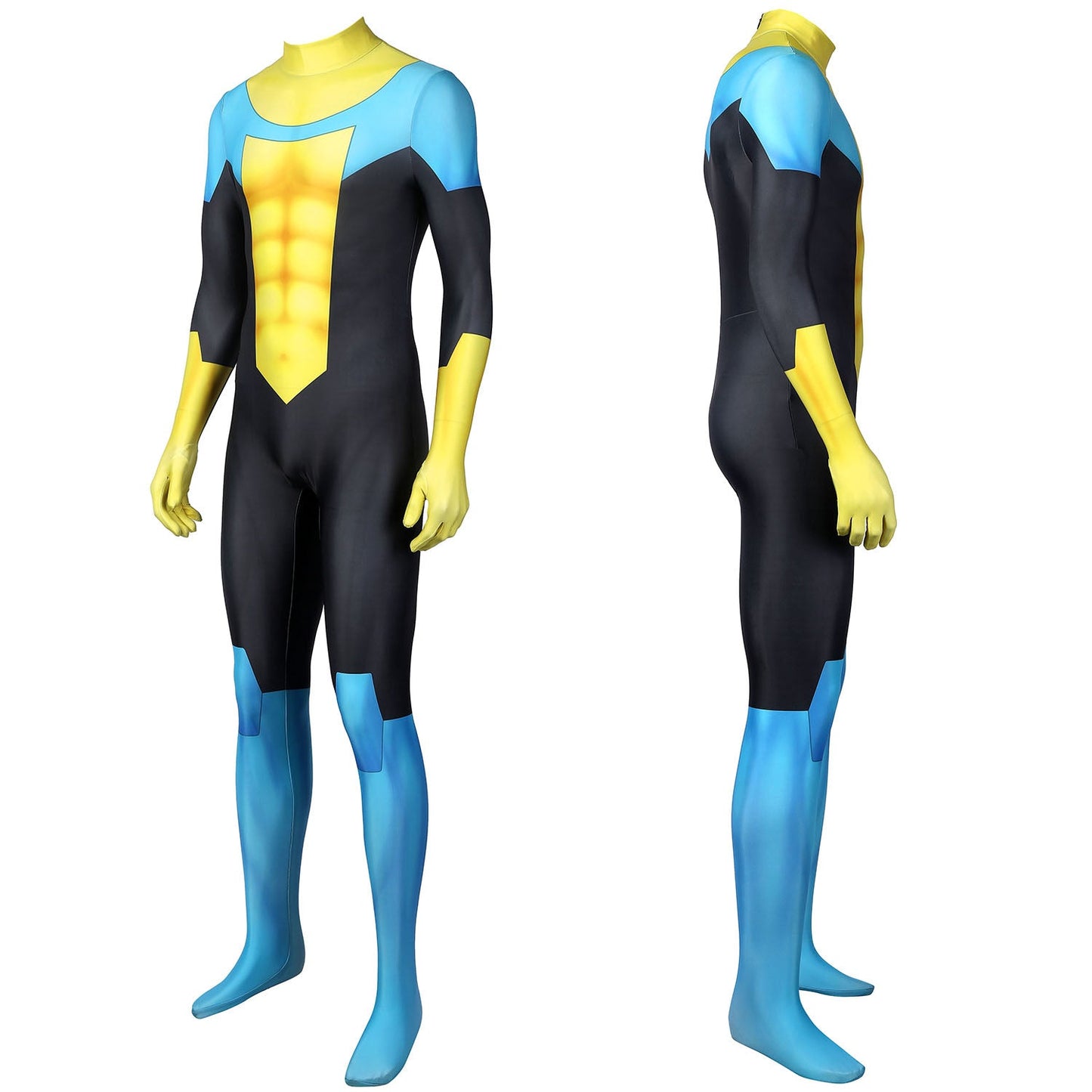 Invincible Mark Grayson Male Jumpsuit with Mask Cosplay Costumes