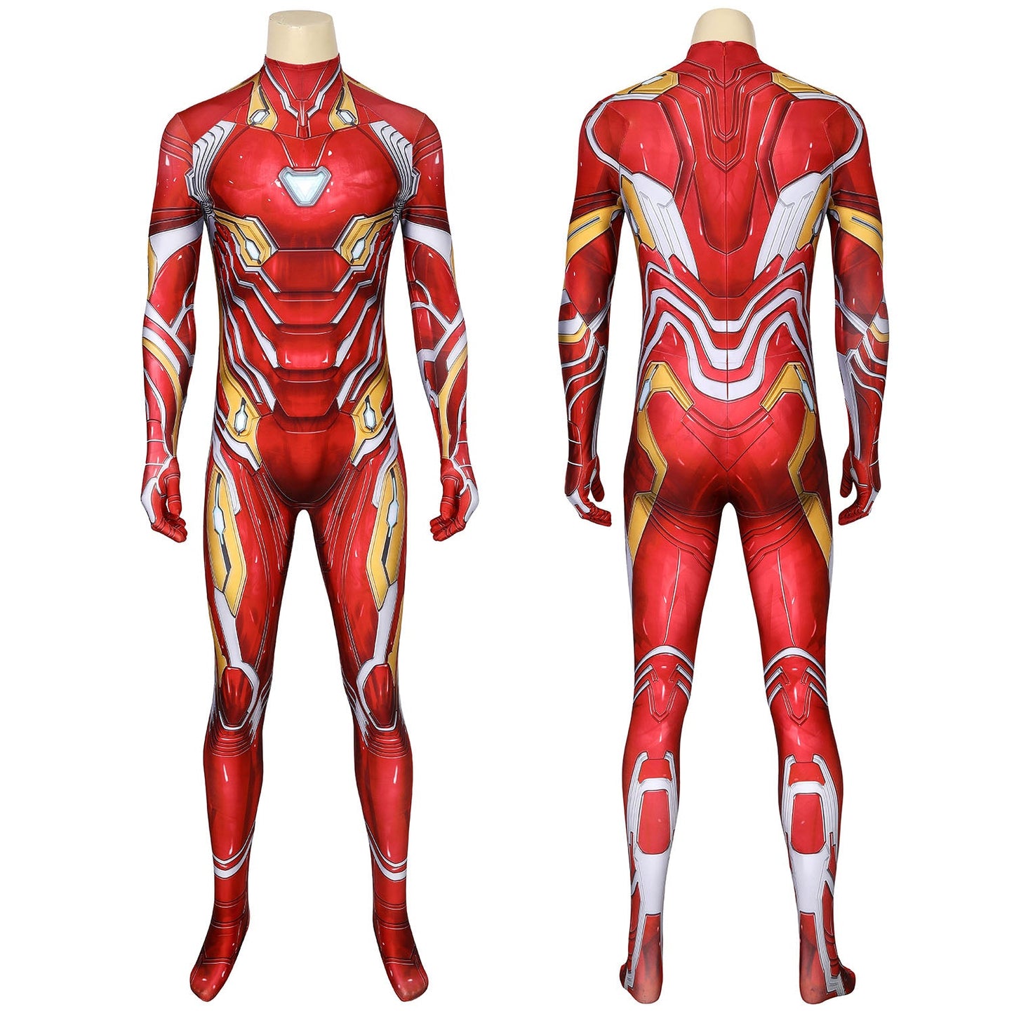 Avengers Iron Man Tony Stark Nanotech suit Male Jumpsuit Cosplay Costumes