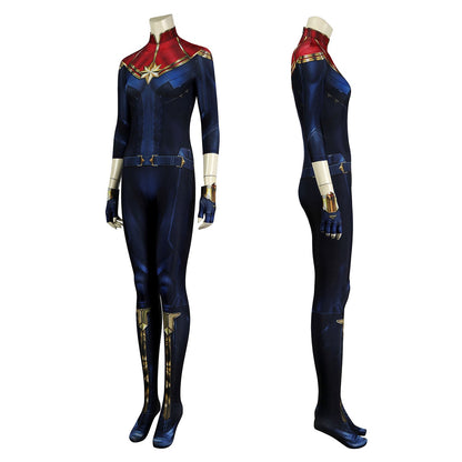 The Marvels Captain Marvel Carol Danvers Female Jumpsuit Cosplay Costumes