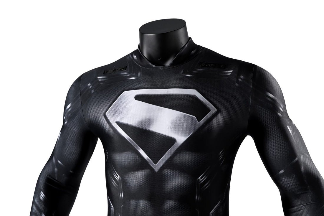 Superman Legacy Clark Kent Black Jumpsuit Cosplay Costumes