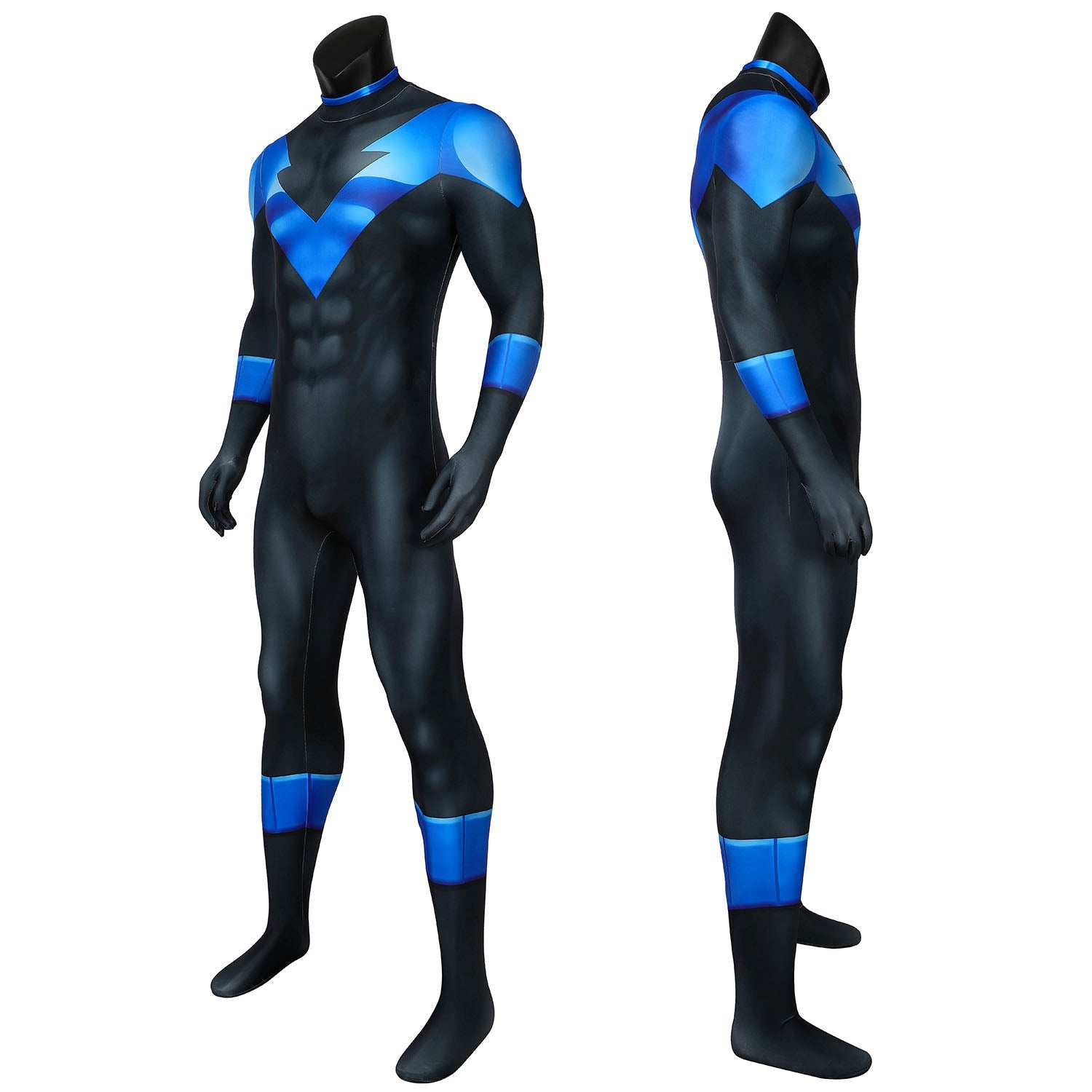 Batman: Under the Red Hood Nightwing Male Jumpsuit Cosplay Costumes