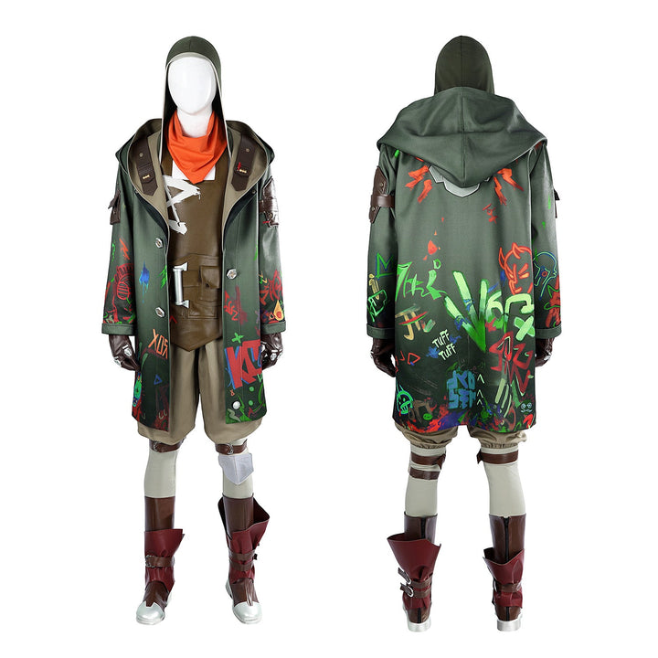 Arcane Season 2 Ekko Game LOL Full Set Top Cosplay Costumes