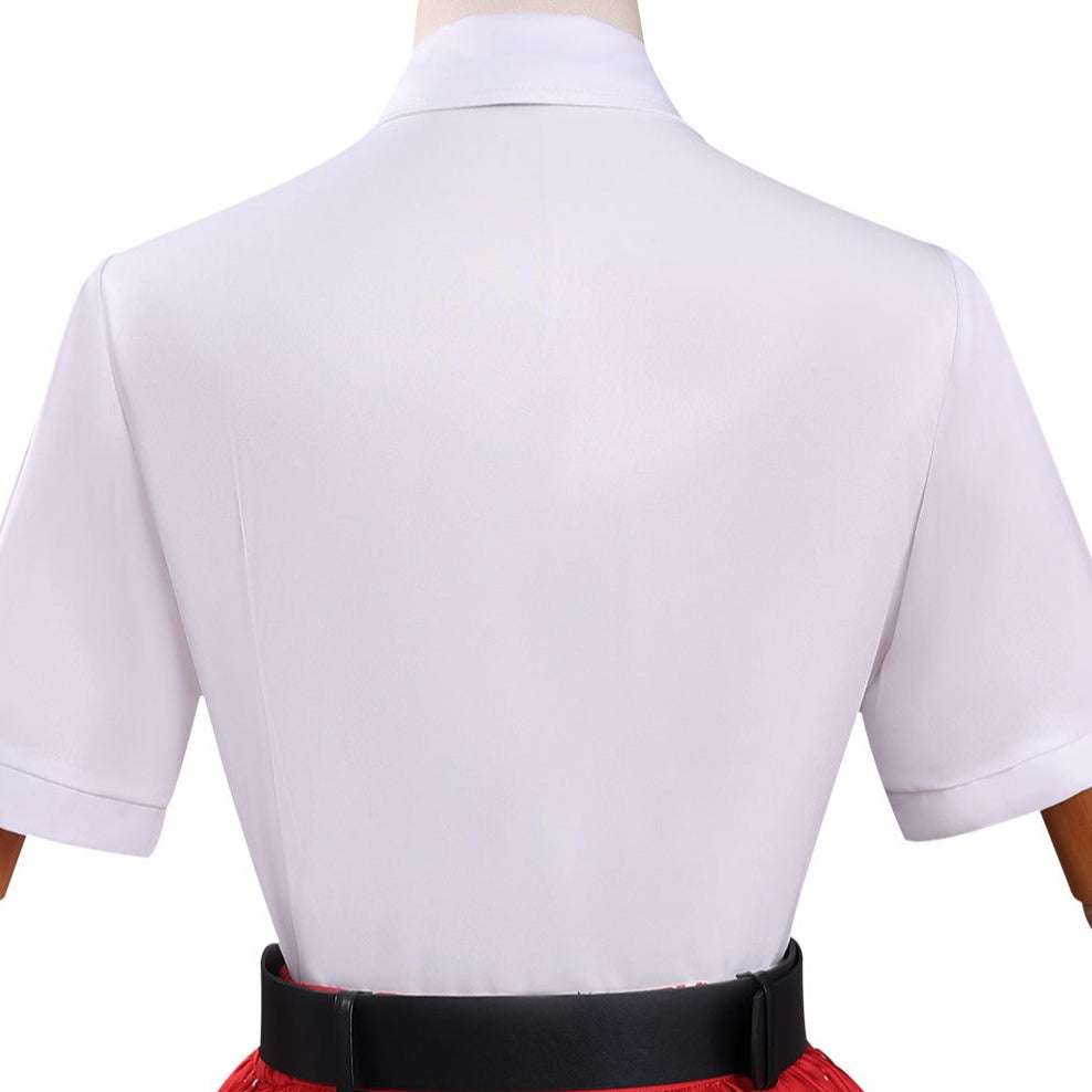 Girl From Nowhere The Reset Nanno Red White Skirt Cosplay Costumes