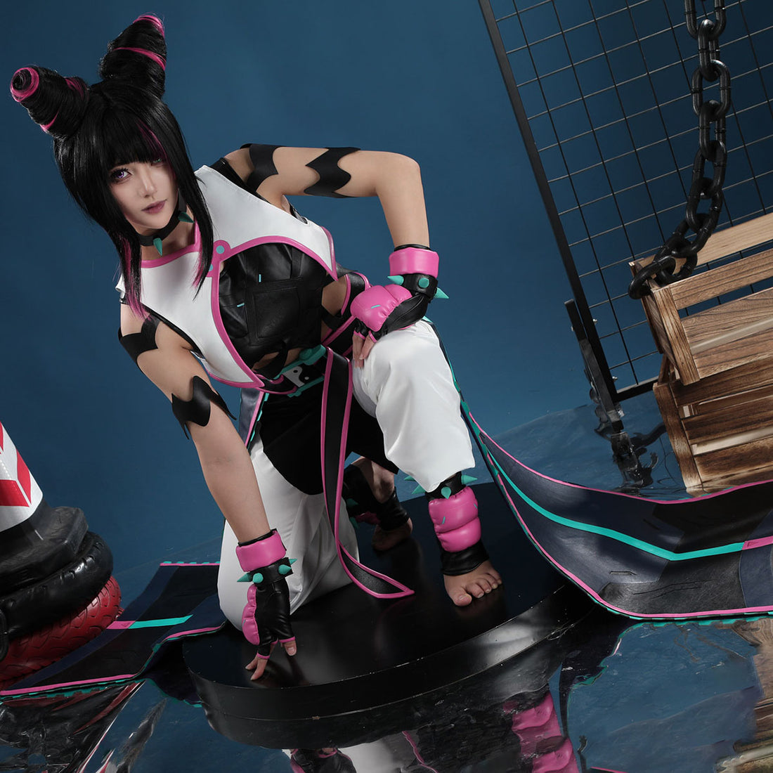 Overwatch 2 X Street Fighter 6 Juri Kiriko Cosplay Costumes