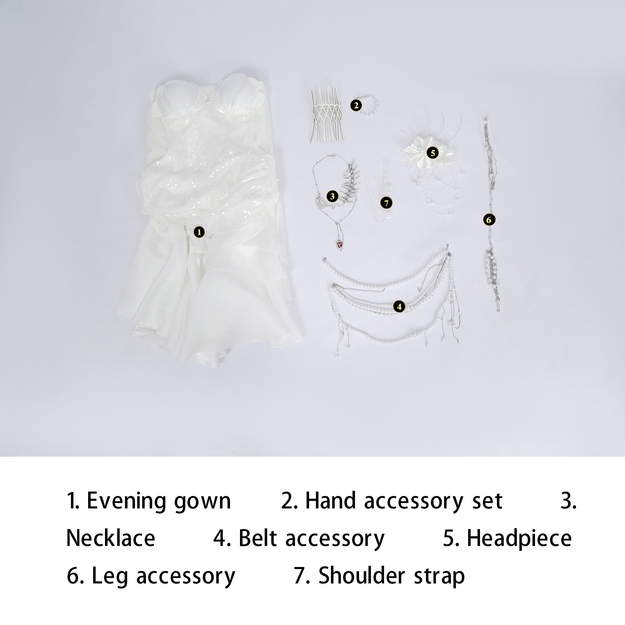 Pre-order Path to Nowhere L.L. Interlude‌‌ White Dress Top Level Cosplay Costumes