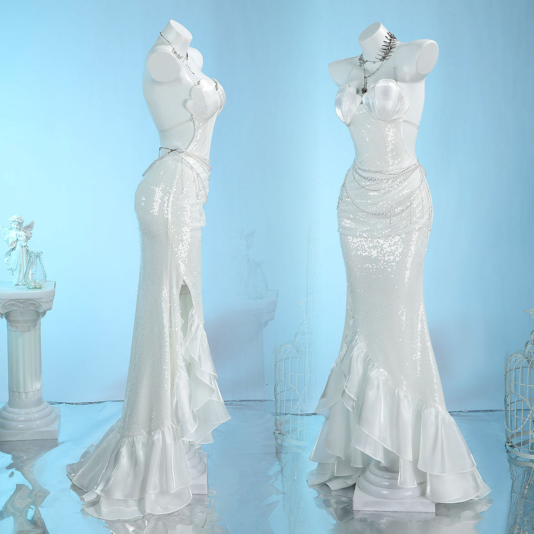 Pre-order Path to Nowhere L.L. Interlude‌‌ White Dress Top Level Cosplay Costumes