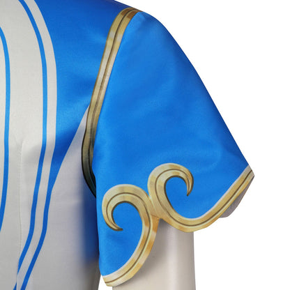 Street Fighter 6 Chun Li Female Blue and White Cosplay Costumes