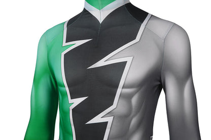 Kishiryu Sentai Ryusoulger Green Solider Male Jumpsuit Cosplay Costumes