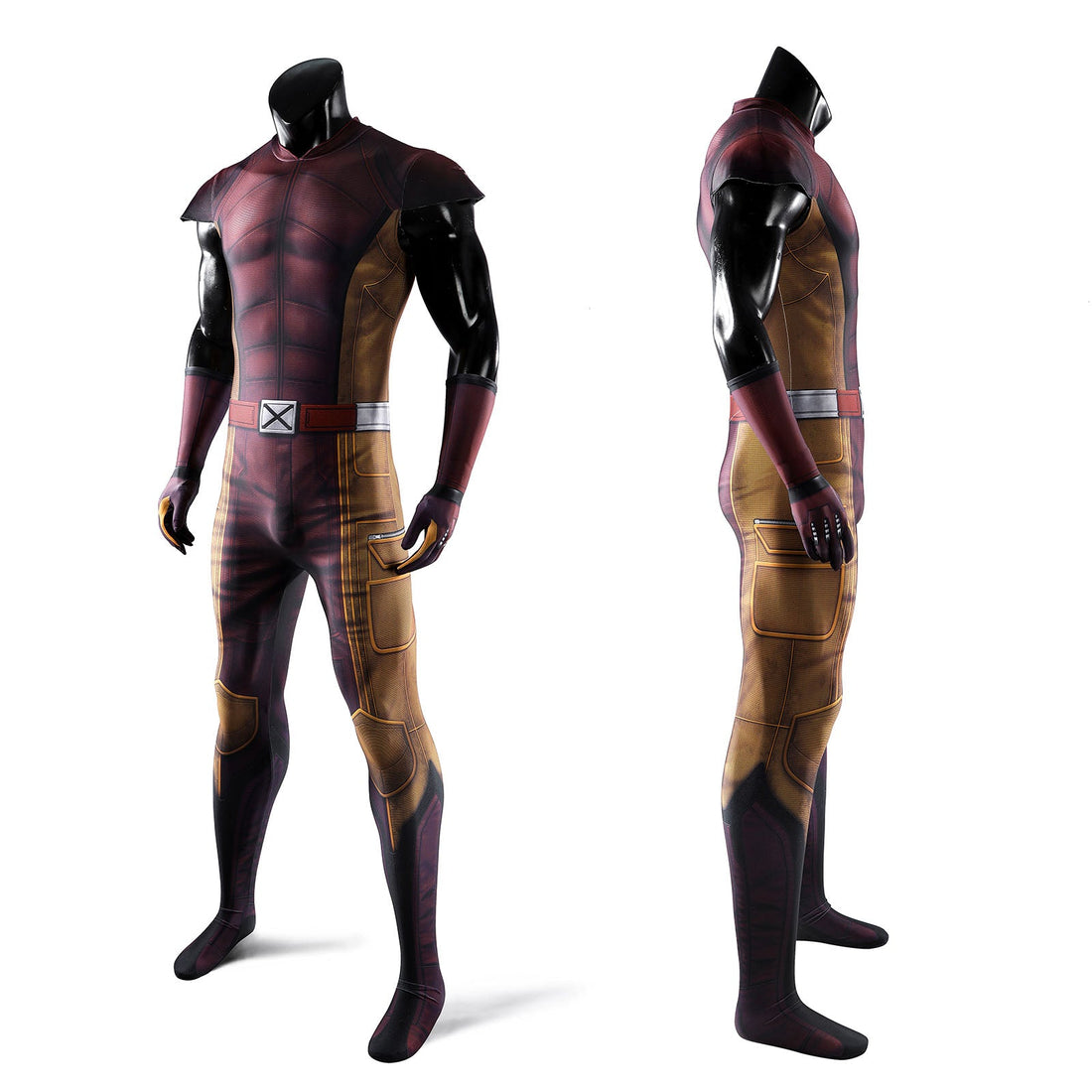Deadpool 3 Deadpool & Friend Wolverine Brown Jumpsuit Costumes