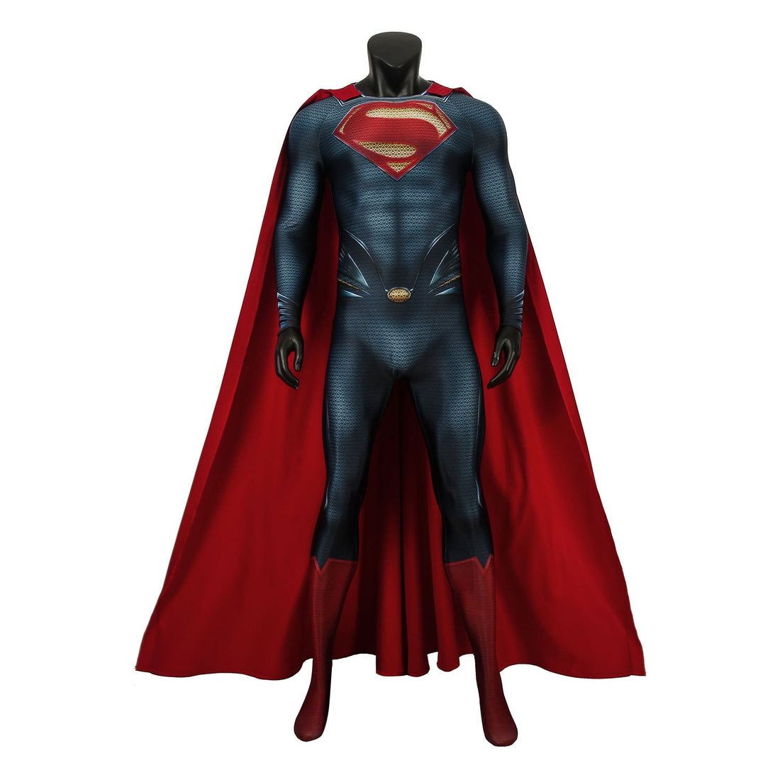 Superman Man of Steel Clark Kent Male Jumpsuit Cosplay Costumes