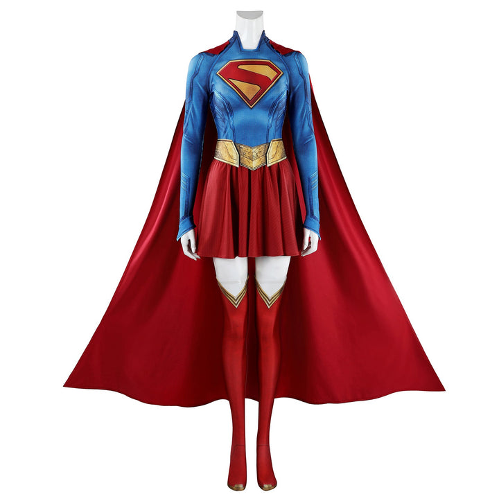 Supergirl Kara Zor-El Jumpsuit Superwoman Cosplay Costumes