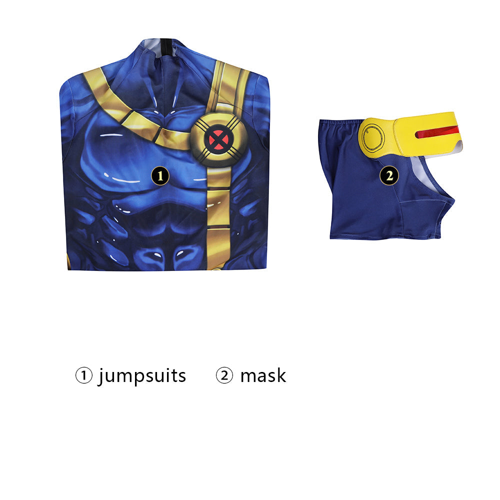 X-Men'97 Cyclops Scott Summers Male Halloween Jumpsuit Costumes