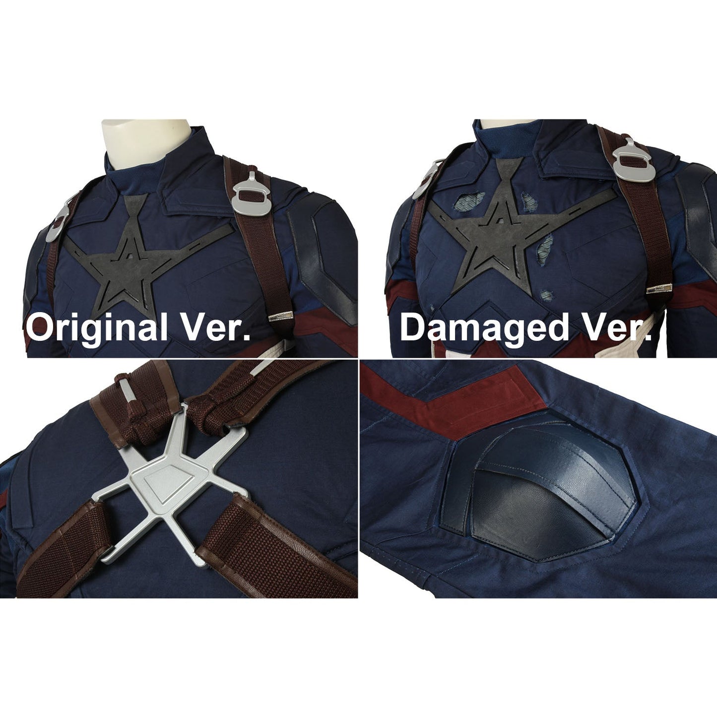 Avengers 3 Infinity War Captain America Steve Rogers Male Fullset Cosplay Costumes