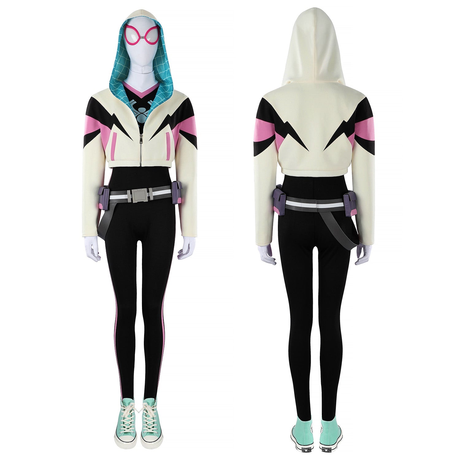 Your Friendly Neighborhood Spider-Man Gwen Jumpsuit Cosplay Costumes