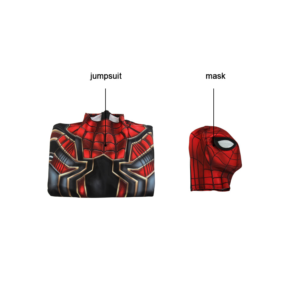 Infinity War Peter Parker Spider-Man Male Jumpsuit Cosplay Costumes