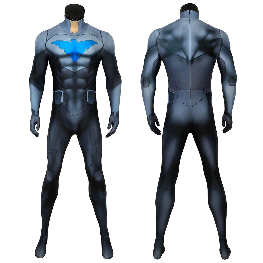 Nightwing Son of Batman Richard Grayson Male Jumpsuit Cosplay Costumes