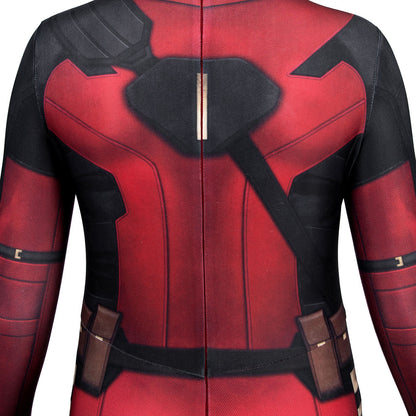 Deadpool 3 Wade Wilson Kids Jumpsuit with Mask Cosplay Costumes