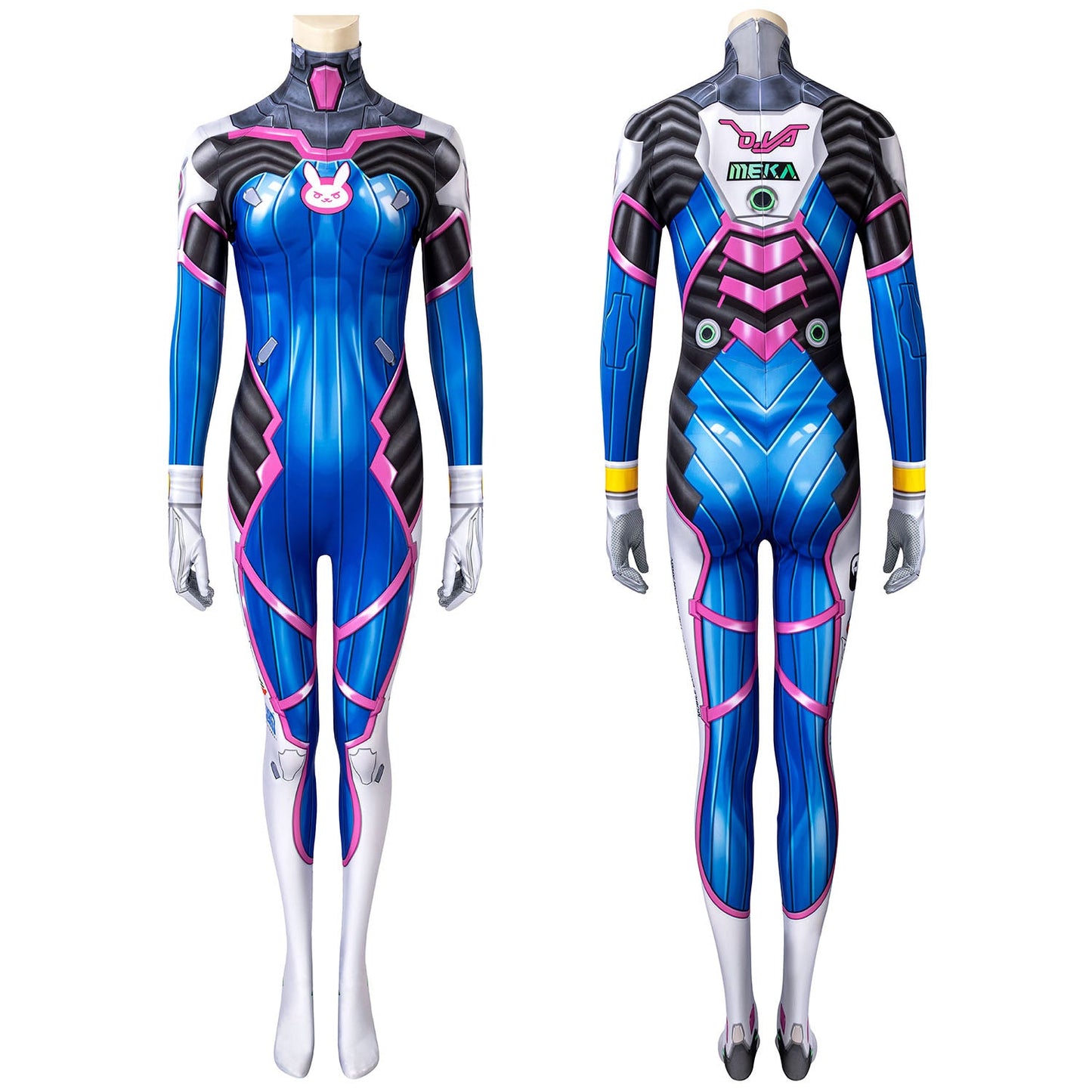 OW Overwatch D.Va Hana Song Female Jumpsuit Cosplay Costumes