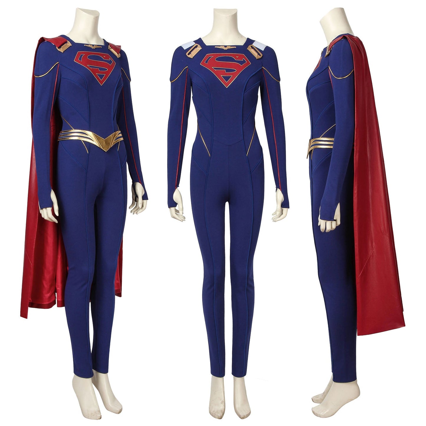 Supergirl Kara Zor -El Female Fullset Cosplay Costumes