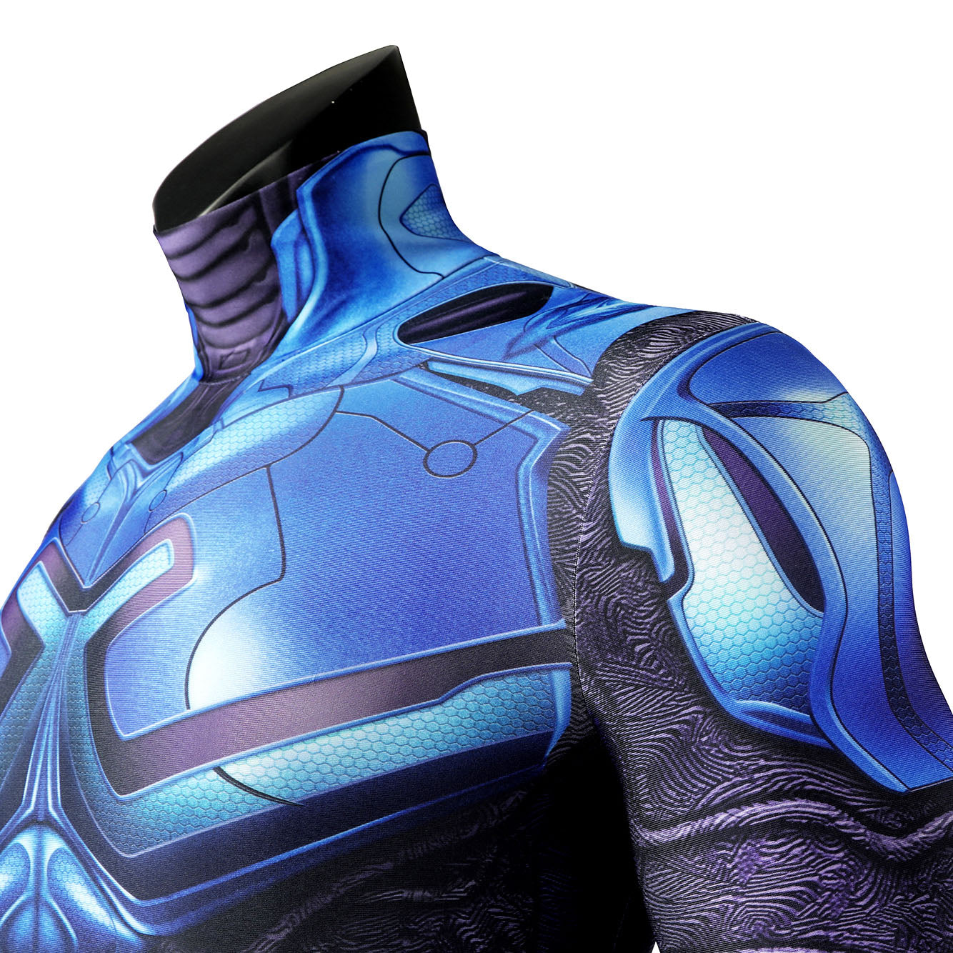 Blue Beetle Jaime Reyes Male Jumpsuit with Headgear Cosplay Costumes