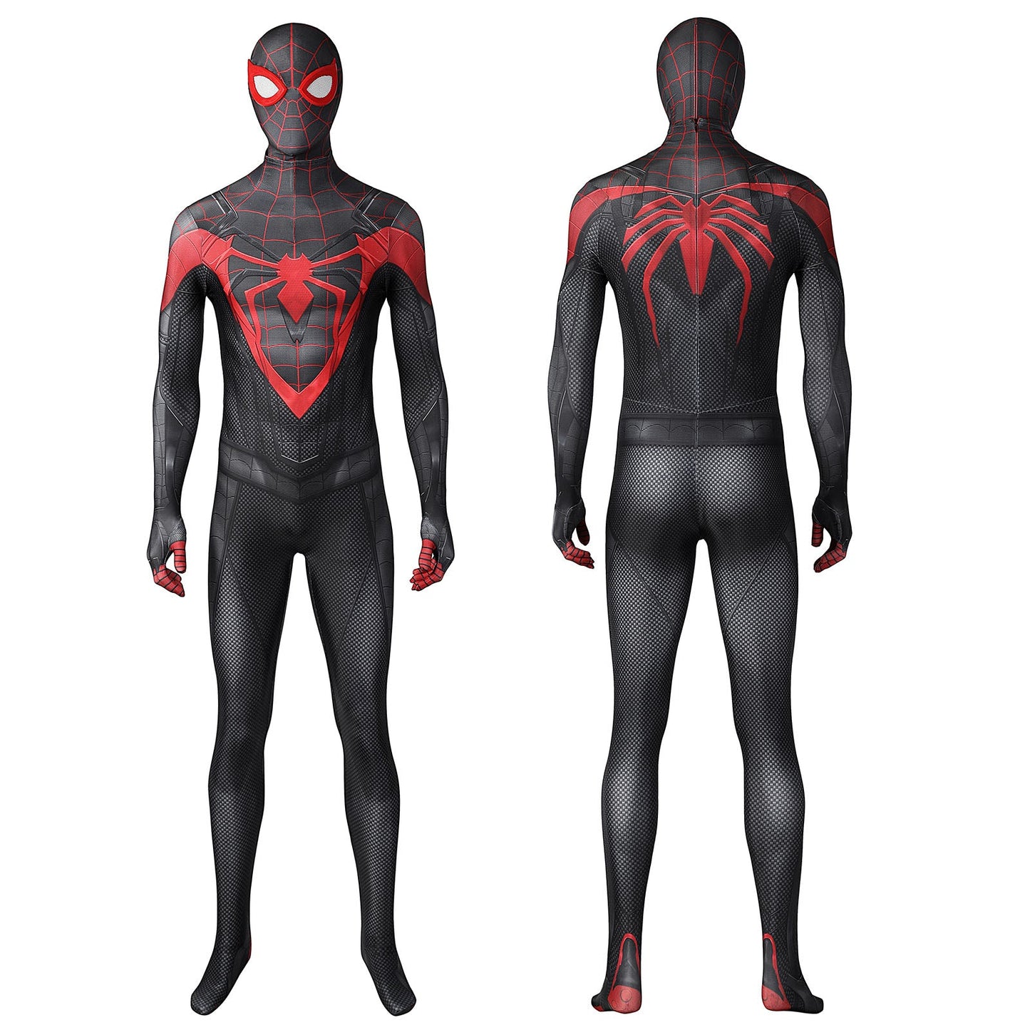 Spider-Man: Miles Morales PS5 Suit V2 Male Jumpsuit Cosplay Costumes