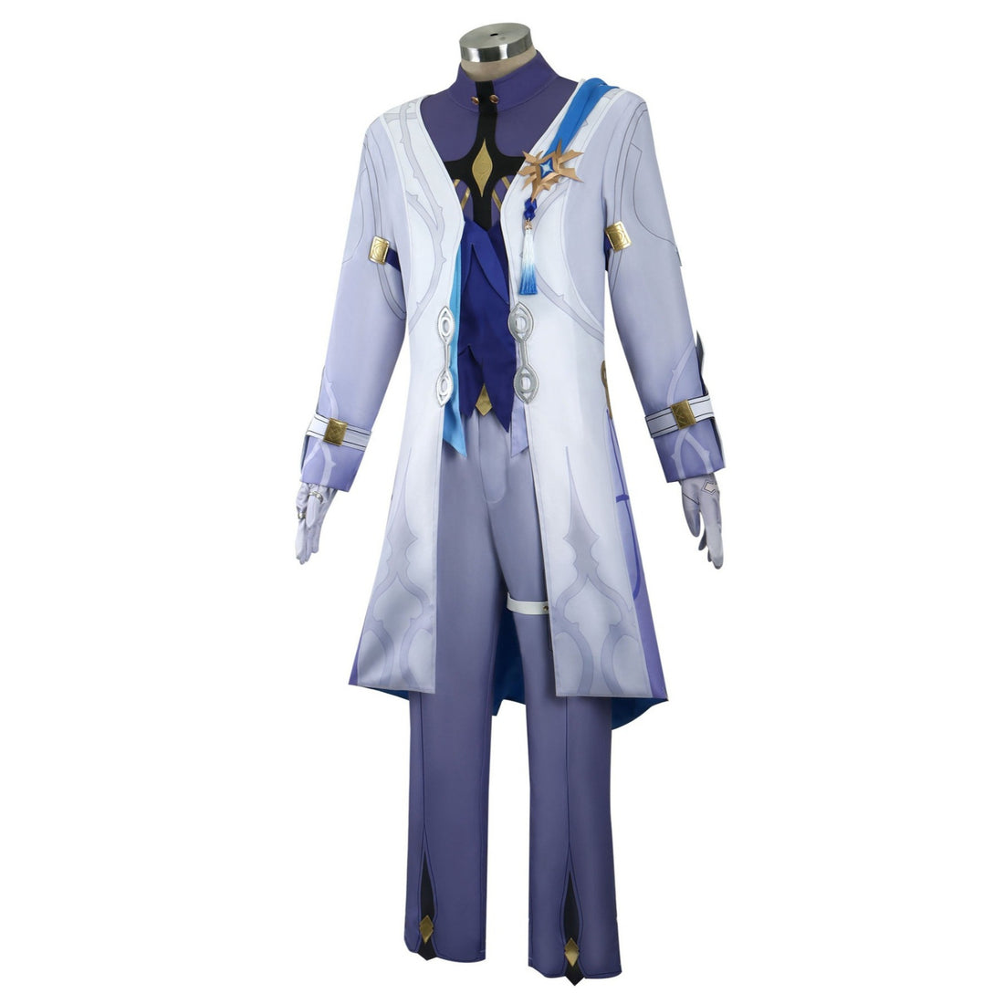 Honkai: Star Rail Sunday White Blue Outfit Carnival Cosplay Costumes