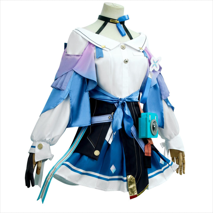 Game Honkai: Star Rail March 7th Fullset with Camera Cosplay Costumes