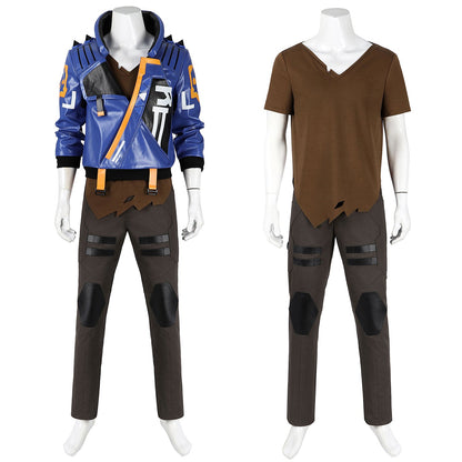 Valorant Yoru Outfit Male Leather Cosplay Costumes