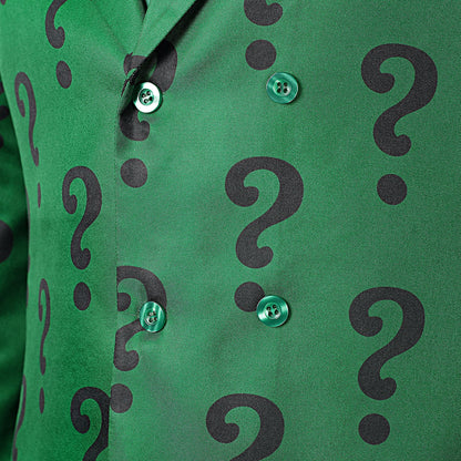 The Batman 1966 TV Riddler Edward Nygma Male Fullset Cosplay Costumes