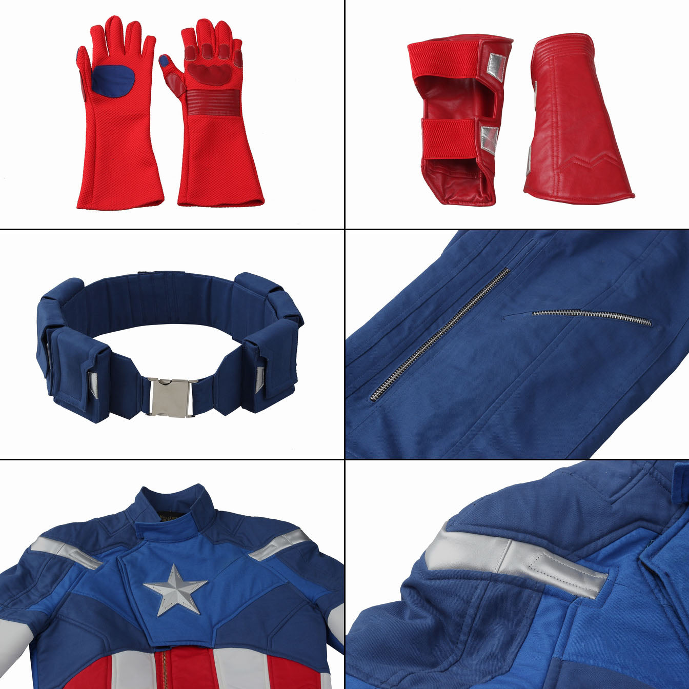 The Avengers Captain America Steve Rogers Male Fullset Cosplay Costumes