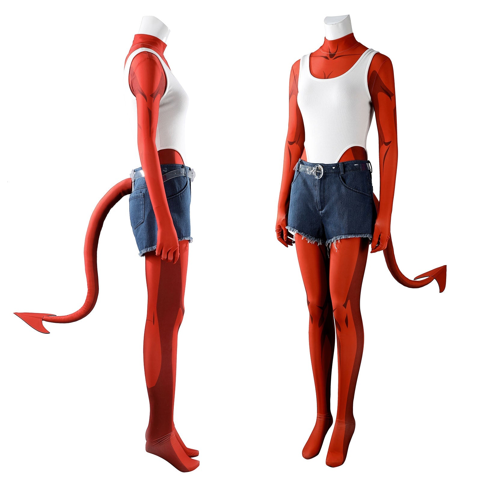 Dispatch Malevola Jumpsuit and Jeans Outfit Cosplay Costumes
