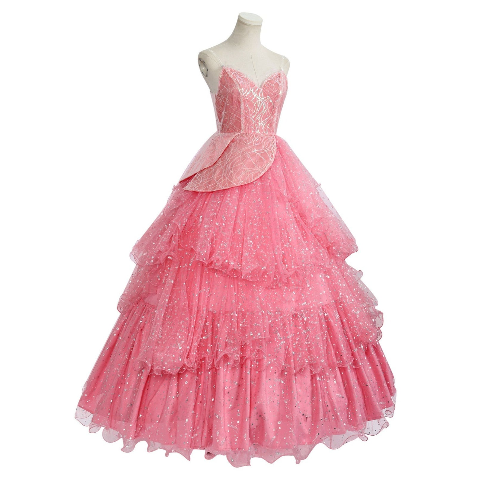 Wicked: For Good Witch Glinda Adult Pink Dress Cosplay Costumes