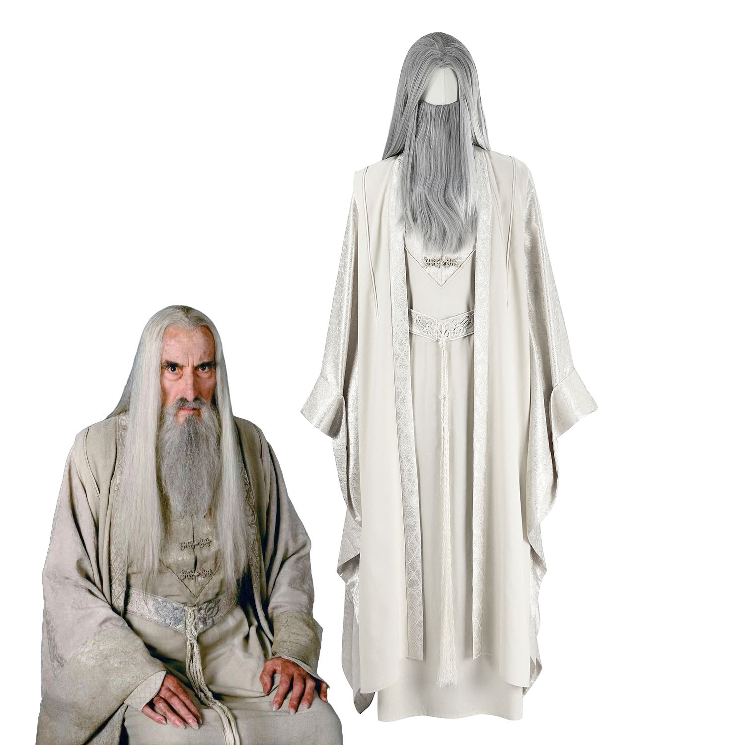 The Lord of The Rings The White Wizard Saruman Top Level Cosplay Costumes