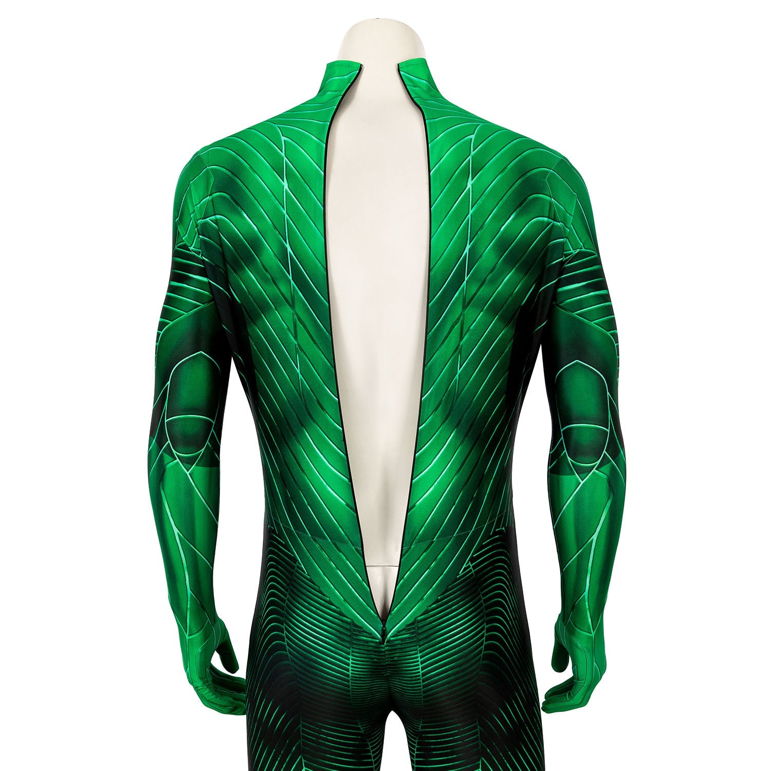 Green Lantern Hal Jordan Male Jumpsuit with Eyemask Cosplay Costumes