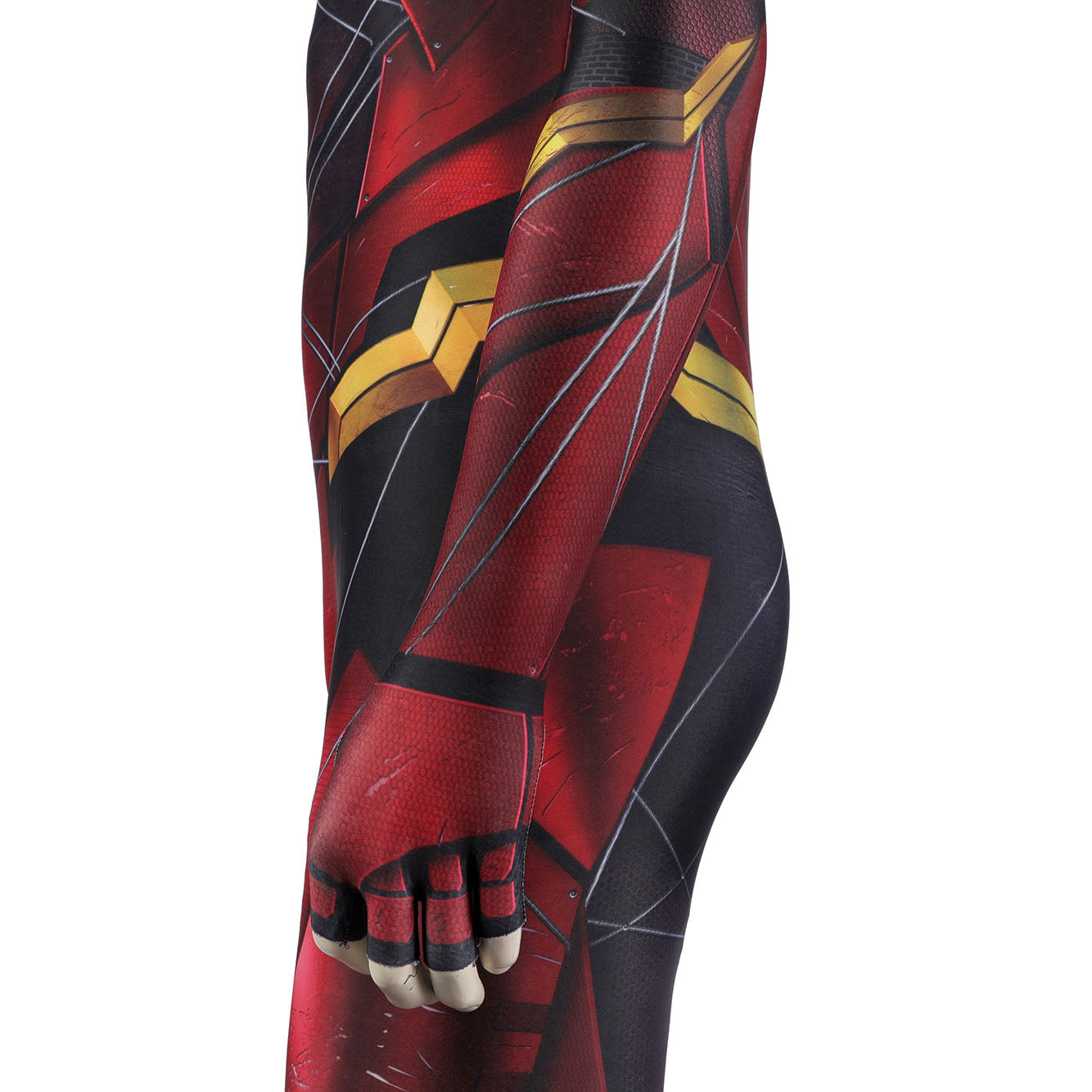 Justice League Barry Allen The Flash Male Jumpsuit with Mask Cosplay Costumes