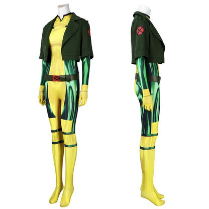 X-Men '97 Rogue Anna Marie Jumpsuit with Coat Cosplay Costumes