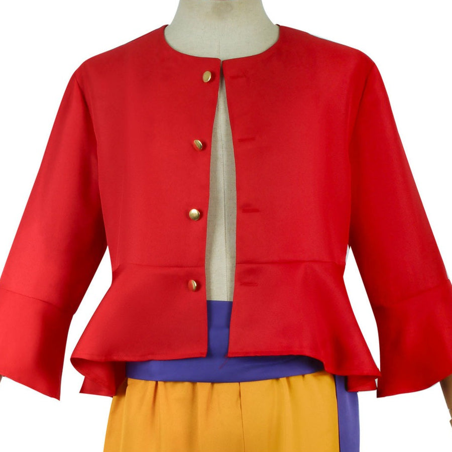 Anime Navigation Wano Country Ghosts Island Luffy Cosplay Costumes