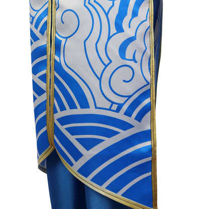 Street Fighter 6 Chun Li Female Blue and White Cosplay Costumes