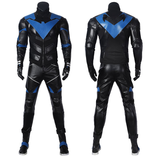 Batman Gotham Knight Nightwing Battle Outfit Male Cosplay Costumes