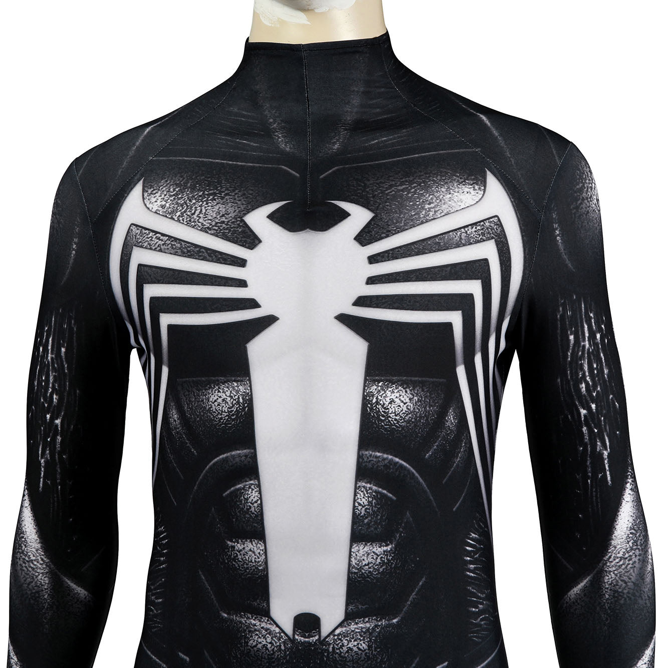 Marvel's Spider-Man 2 Venom Black Suit Male Jumpsuit Cosplay Costumes