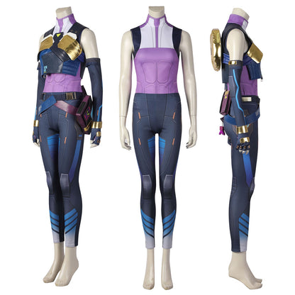 Valorant Neon Outfit Female Fullset Cosplay Costumes