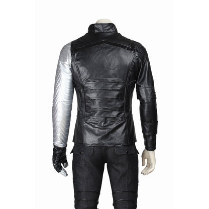 Captain America 2 Winter Soldier Bucky Barnes Male Fullset Cosplay Costumes