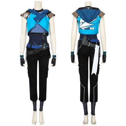 Valorant Jett Outfit Female Fullset Cosplay Costumes