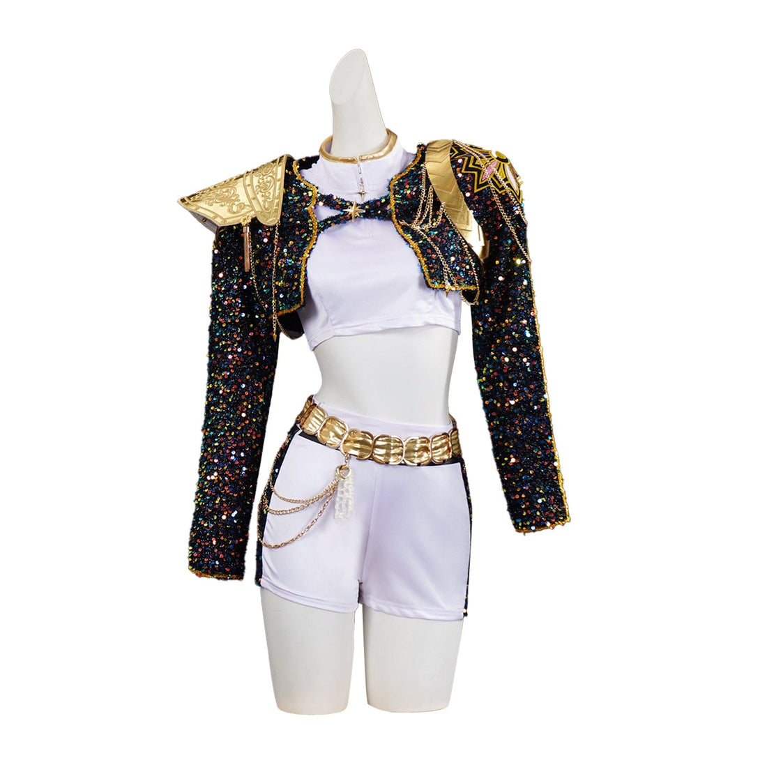 KPop Demon Hunters Rumi Zoey Mira Glitter Black Adult Kids Cosplay Costumes