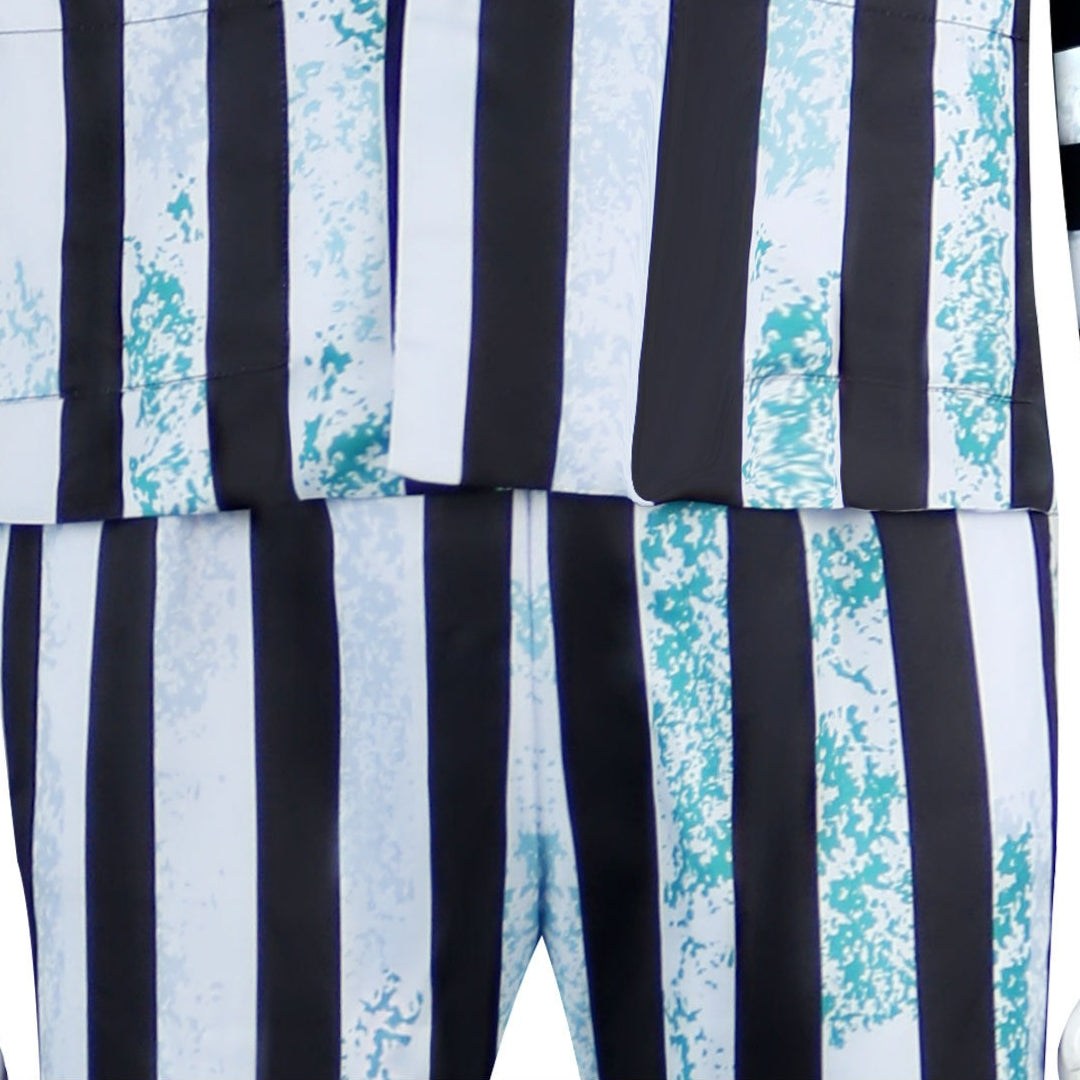 Beetle Juice Michael Keaton Dirty Suit Halloween Cosplay Costumes