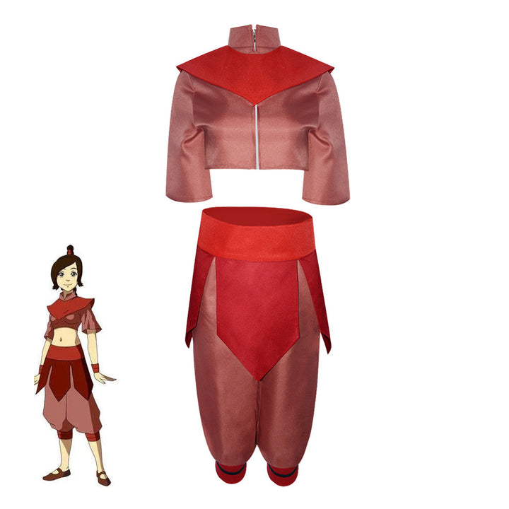 Anime Avatar: The Last Airbender Ty Lee Outfit Cosplay Costumes